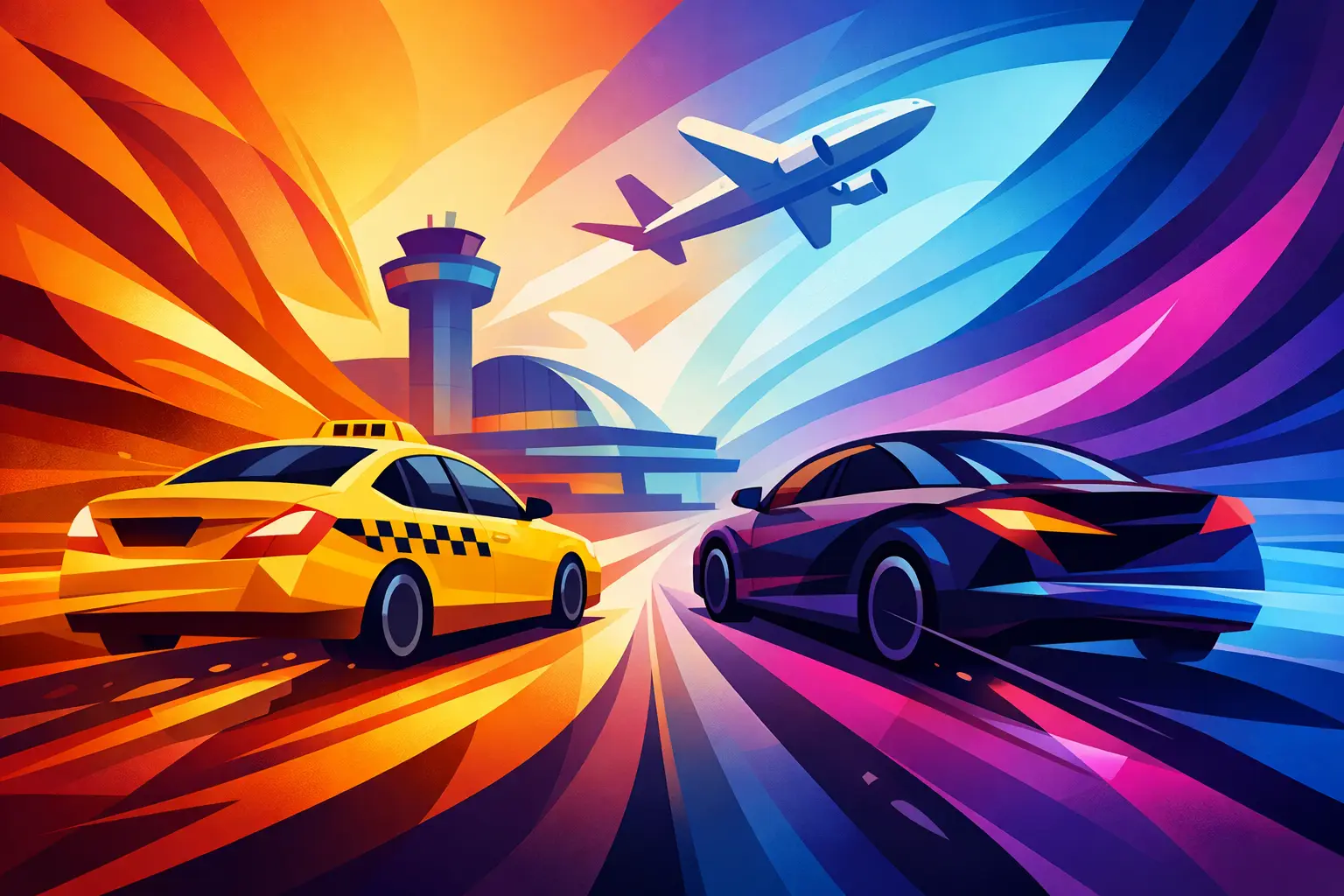 Taxi Versus Rideshare Airport Trips